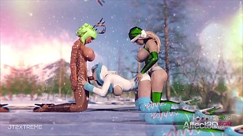 Winter Holidays futa animation with Santa