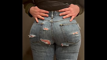 Tight Jeans Big Booty Girl Let Me Grope