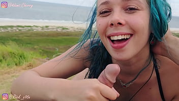 New Year's travel vlog!!! I had public sex in the beach and took Cum in Mouth inside the tent !!! Cherry Adams & Rick Adams - Vlog #1 Complete On Xvideos RED!