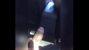 Uber Driver playin with my Dick