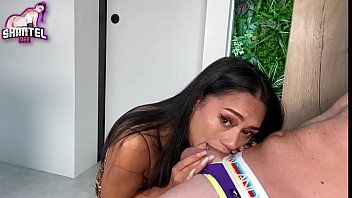 Shantel Dee Sucks 2 loads of cum out of his dick cum on her face twice join my onlyfans: SHANTELDEE12