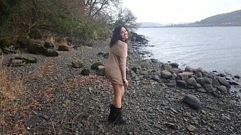 Shameless indian hottie has risky sex in public by the lake while strangers watch desi chudai POV Indian