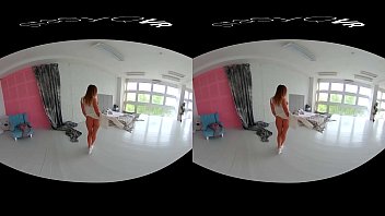 Beautiful Russian babe lusciously dancing and teasing in exclusive VR video