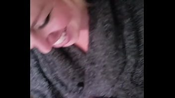 Two Amateurs sucking cock and streaming it on Facebook live during homemade threesome afterparty and 1st time on camera POV style so friends can watch