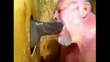 Eating Black Cum Gloryhole