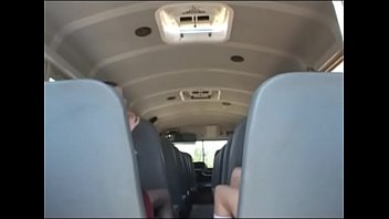 Two fuck female students by the bus driver