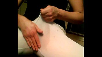 teen in leggings tight pants fingering