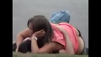 Couple Engrossed in the Park