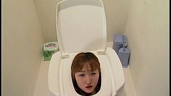 Peeing into human toilette