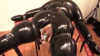 Inflatable Rubber Catsuit Bondage CBT FemDom Mistress AliceInBondageLand Latex