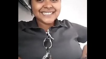 Indian fat chick shows giant boobs