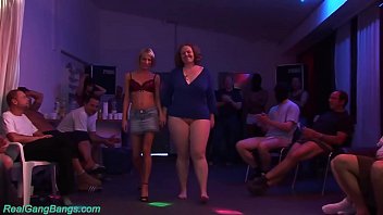 redhead german bbw mom enjoys with her skinny stepdaughter first time a wild sexclub groupsex bukkake fuck party