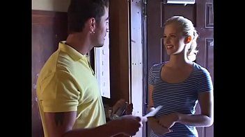 Blonde Hannah Harper did not expect that right on the stairs, her fucked in a tight little ass