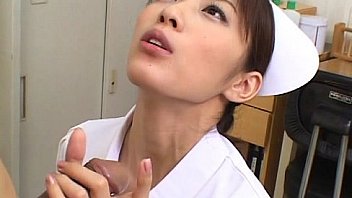 Horny Nurse Riko Tachibana big blowjob with cum swallow
