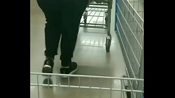 Huge jiggly butt Mexican woman at store