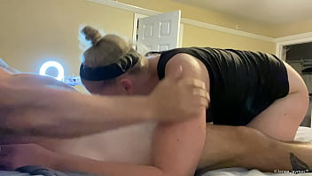 Sexy Busty Blonde Curvy MILF Whore Wife Has Sex With Neighborhood Guy
