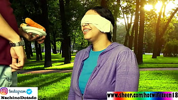 Stepsister I Accept The Fruit Game In The Public Park And Ends Up Swallowing Milk Watch The End!