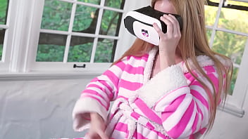 VR BANGERS Teen Babysitter Seducing Katie Morgan And Her Husband - POV FFM Threesome