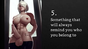 Futanari 2b trains you to be an obedient dog for her femdom joi