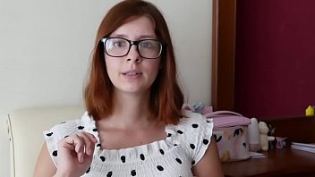 Amateur Babe With Small Tits and Glasses Fills Her Ass and Pussy with Toys