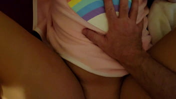 stepdaddy sticks his cock into his girl while diaper changing