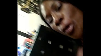 Ebony wife getting jizzed all over