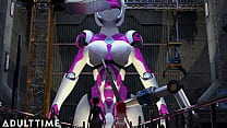 F.U.T.A. Sentai Squad | Giant Robotic Futanari Orgasm
